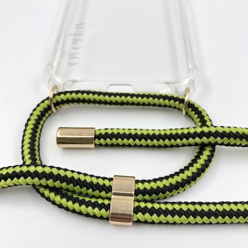 Handykette Neon Green Stripes iPhone 13 mini