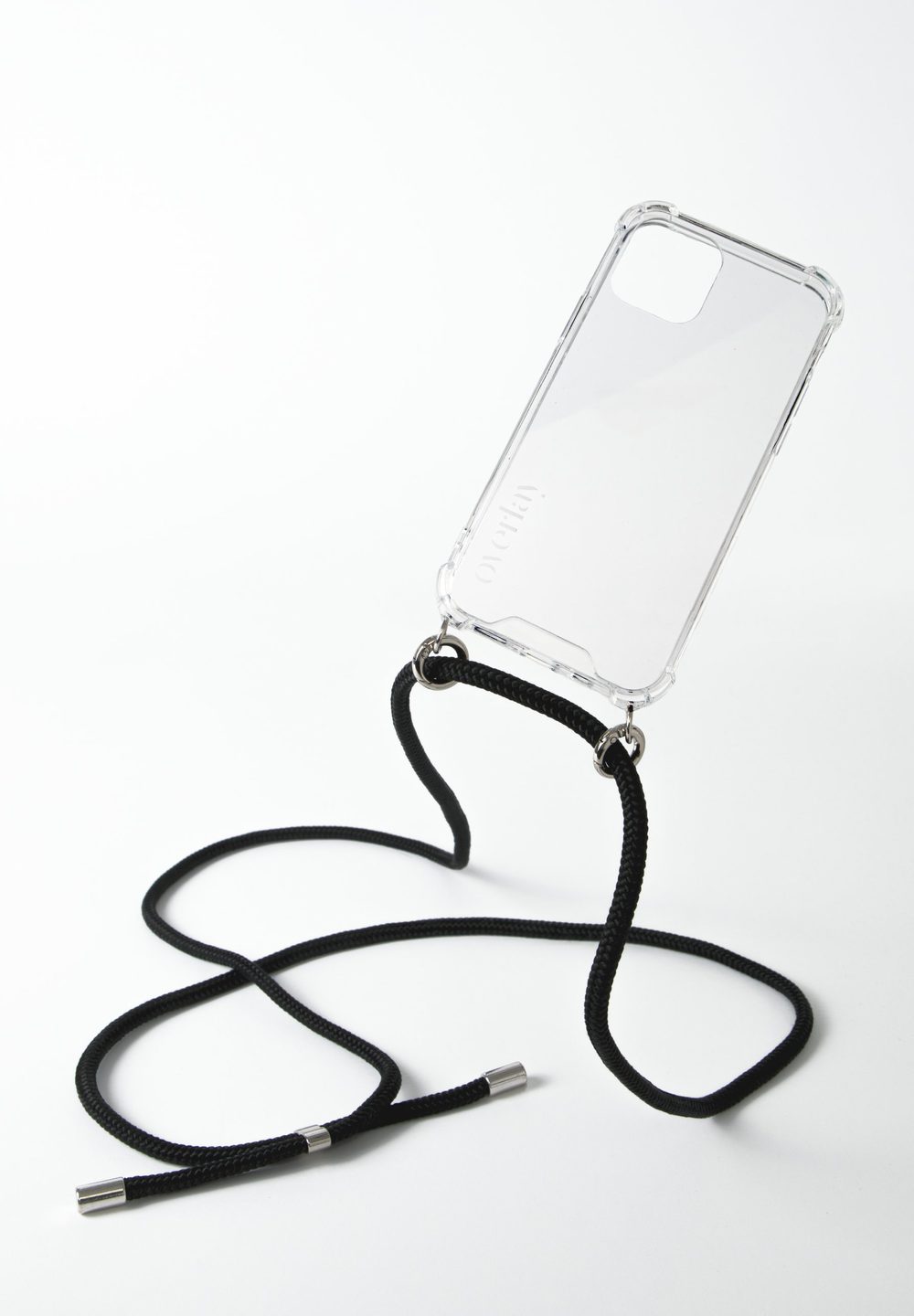 Black Panther black cord phone necklace — view 2